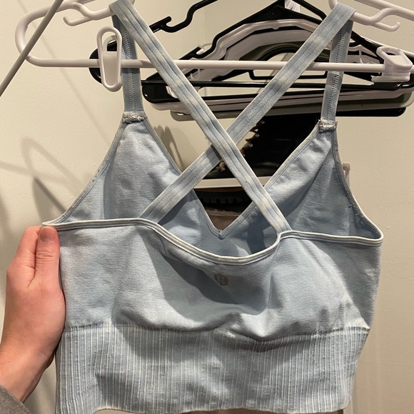 Free People Good Karma Crop light blue size M/L - Picture 2 of 4